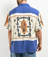 Brixton Bunker Reserve Fiesta Blue Short Sleeve Button Up Shirt