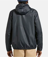 Brixton Claxton Parsons Arctic Fleece Lined Black Windbreaker Jacket