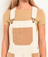 Brixton Costa Natural Short Overalls