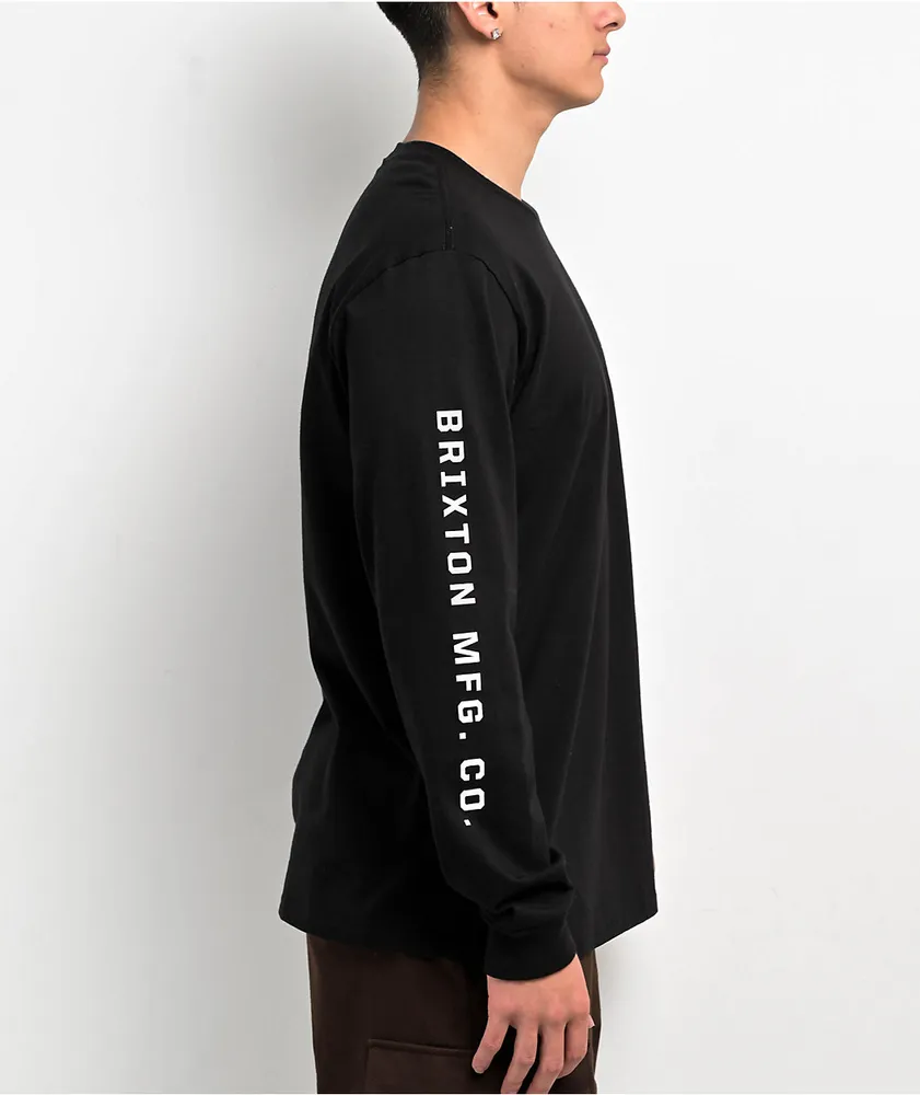 Brixton Crest Black Long Sleeve T-Shirt 