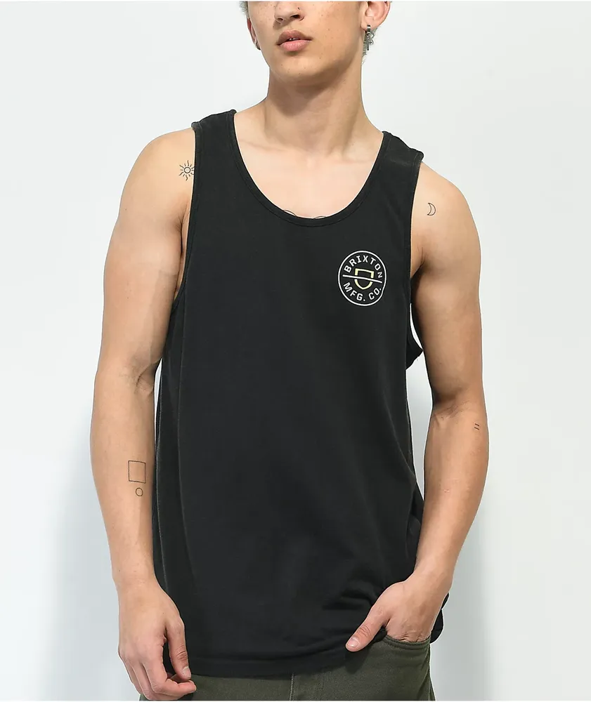 Brixton Crest Black Tank Top