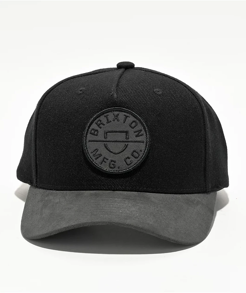 Brixton Crest Black Trucker Hat