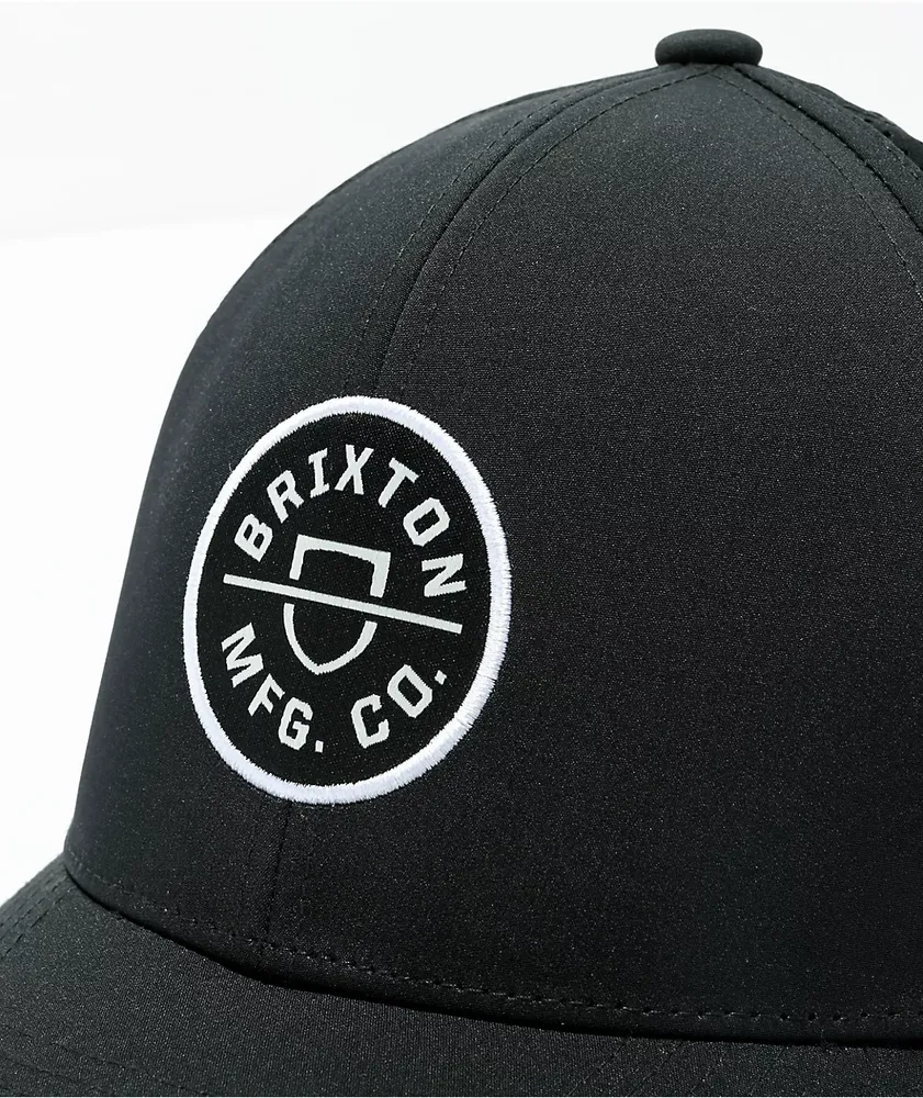 Brixton Crest MP Black & Camo Snapback Hat