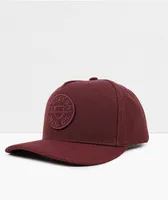 Brixton Crest Mahogany Snapback Hat