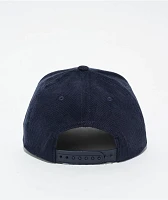 Brixton Crest Navy Netplus Corduroy Snapback Hat