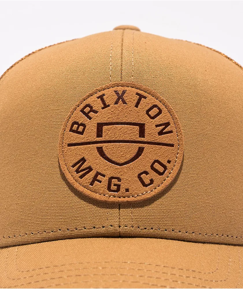 Brixton Crest Netplus Beige Trucker Hat