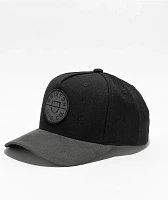 Brixton Crest Netplus Black Snapback Hat