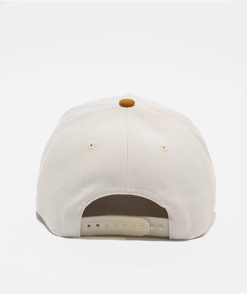 Brixton Crest Netplus Copper & Off-White Snapback Hat