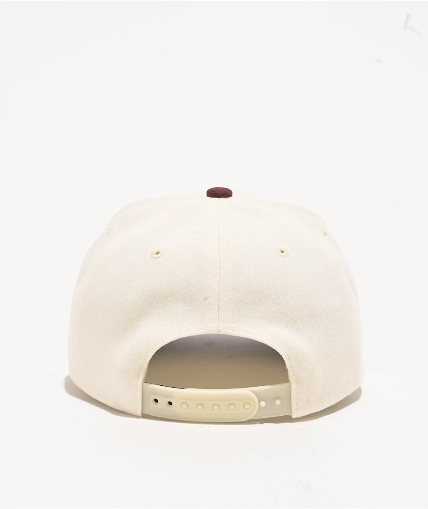 Brixton Crest Port & Off White Netplus Snapback Hat