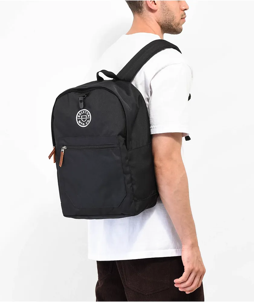 Brixton Crest University Black Backpack