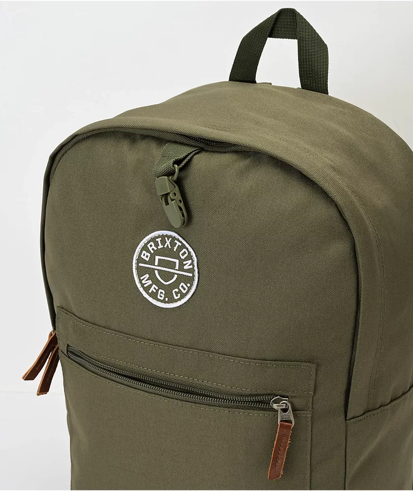 Brixton Crest University Olive Backpack