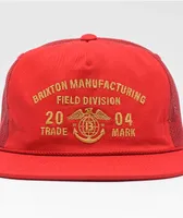 Brixton Division Red Trucker Hat