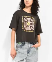 Brixton Dizzy Skimmer Black Wash Crop T-Shirt