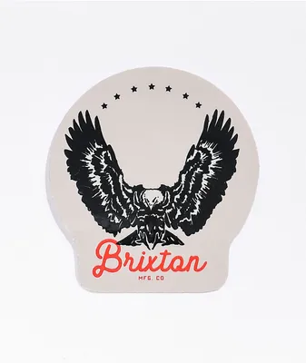 Brixton Freebird Off White Sticker