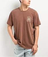 Brixton Gorge Brown Wash T-Shirt