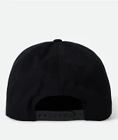 Brixton Hardee Black Snapback Hat