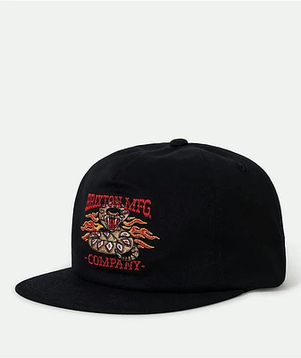 Brixton Hardee Black Snapback Hat