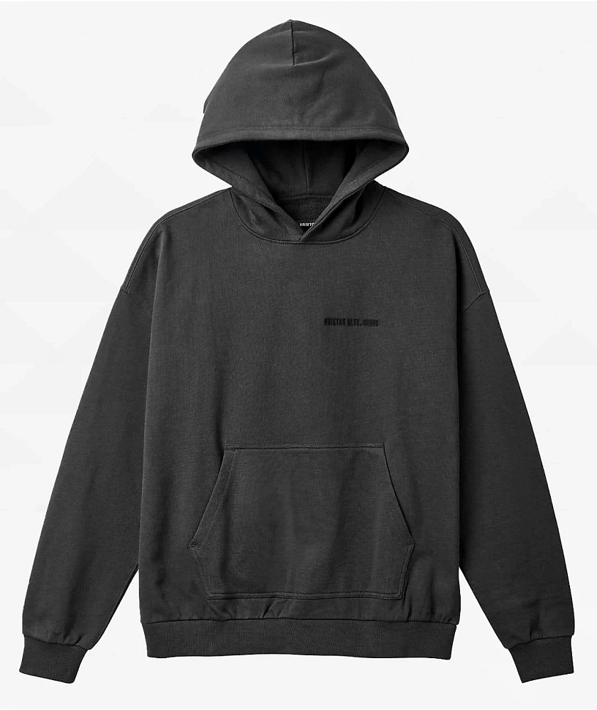 Brixton Heavyweight Oversized Black Hoodie