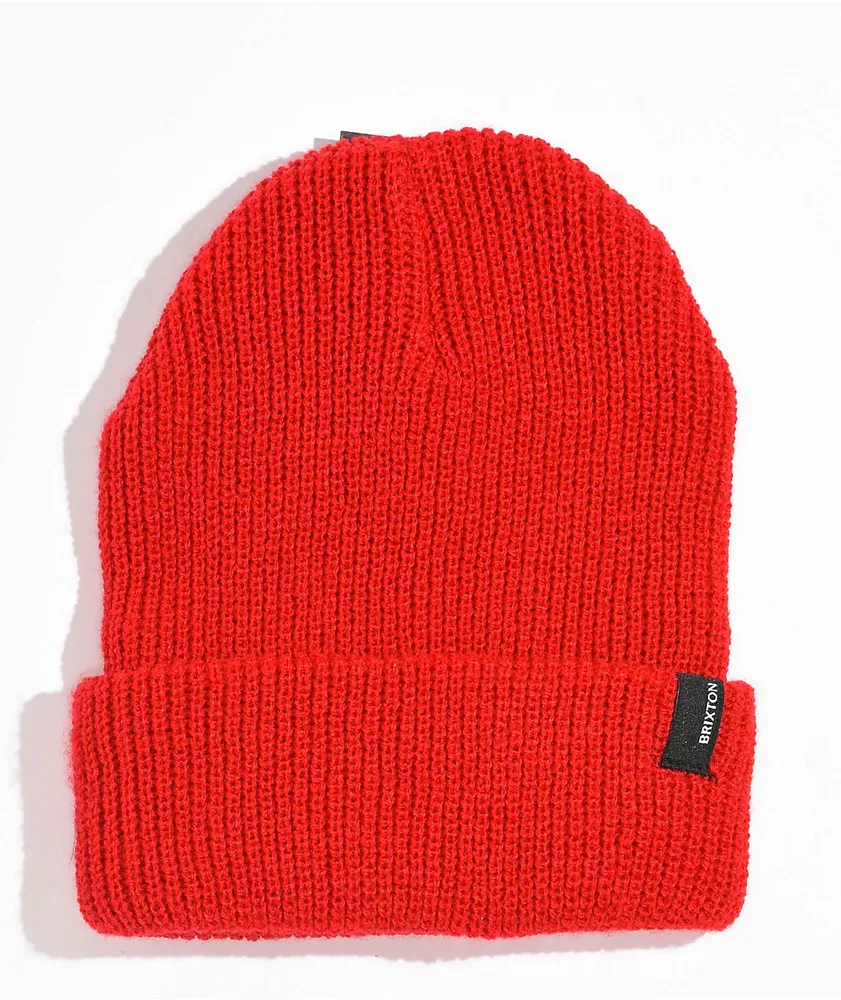 Brixton Heist Red Beanie