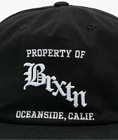 Brixton Home Team Black Snapback Hat