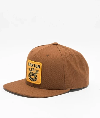 Brixton Homer Sepia Snapback 