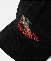 Brixton Inwood Black Corduroy Snapback Hat