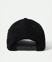Brixton Inwood Black Corduroy Snapback Hat