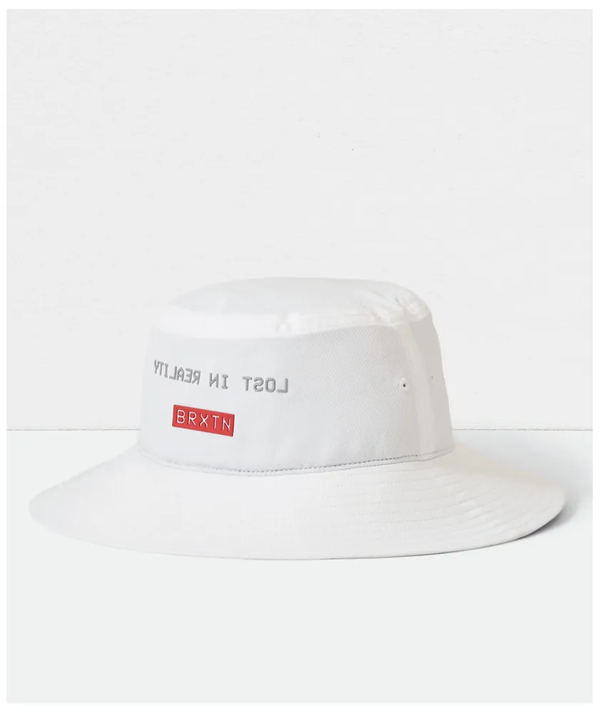 Brixton Kern Crossover White Packable Bucket Hat