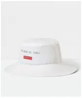 Brixton Kern Crossover White Packable Bucket Hat