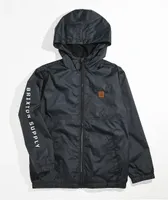 Brixton Kids Claxton Black Windbreaker Jacket