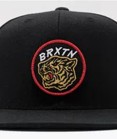 Brixton Kit MP Black Snapback Hat