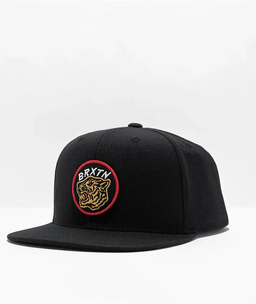 Brixton Kit MP Black Snapback Hat