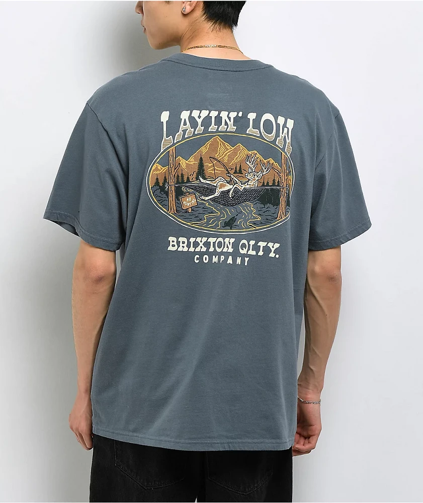Brixton Layin' Low Basalt T-Shirt