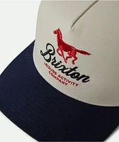 Brixton Leisure Activity Netplus® Whitecap & Blue Snapback Hat