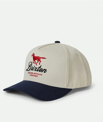 Brixton Leisure Activity Netplus® Whitecap & Blue Snapback Hat