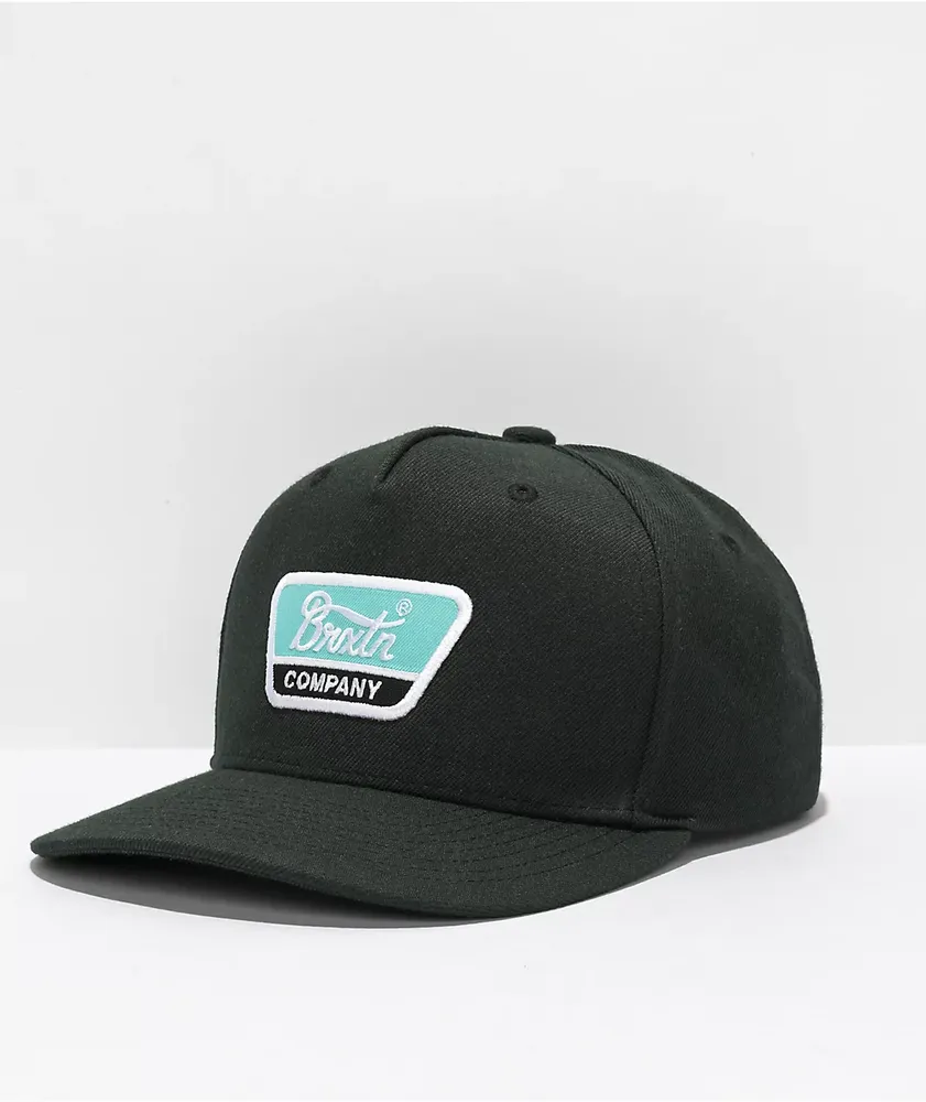 Brixton Linwood Black Snapback Hat