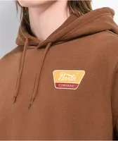 Brixton Linwood Brown Hoodie