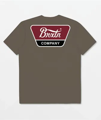 Brixton Linwood Brown T-Shirt