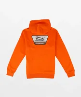 Brixton Linwood Caution Orange Hoodie