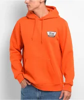 Brixton Linwood Caution Orange Hoodie