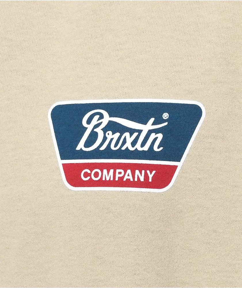 Brixton Linwood Cream T-Shirt