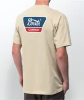 Brixton Linwood Cream T-Shirt