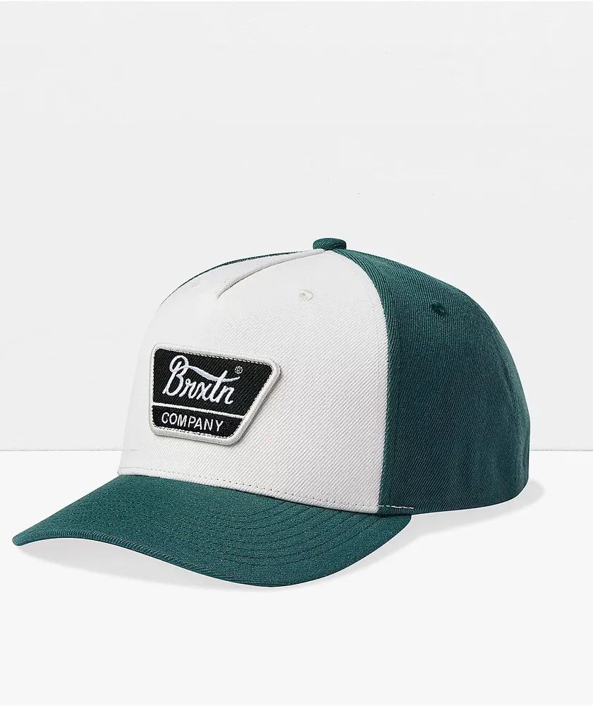 Brixton Linwood MP Spruce & White Snapback Hat