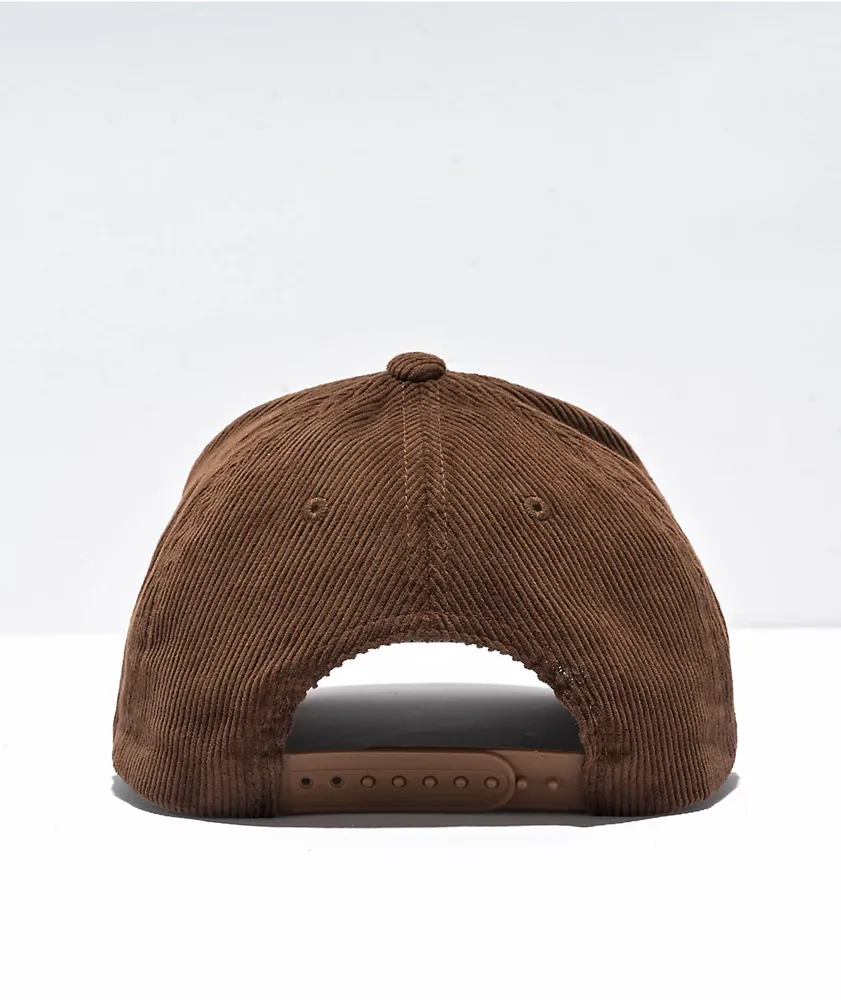 Brixton Linwood Netplus Bison Corduroy Snapback Hat