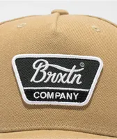 Brixton Linwood Sand Snapback Hat