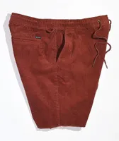 Brixton Madrid II Maroon Corduroy Shorts