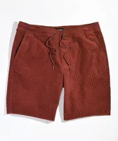 Brixton Madrid II Maroon Corduroy Shorts