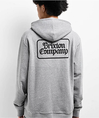 Brixton Norvell Heather Grey Hoodie