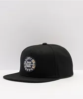 Brixton Oath III Black & Navy Tie Dye Logo Snapback Hat