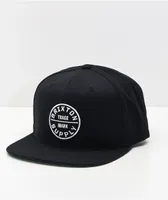 Brixton Oath III Black Snapback Hat